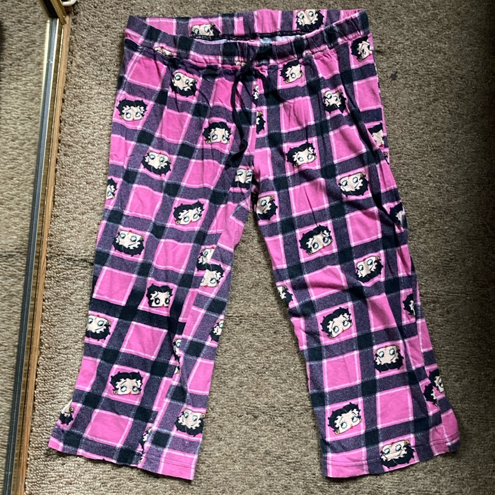 Pink Cartoon Character Kids Pajama Pants